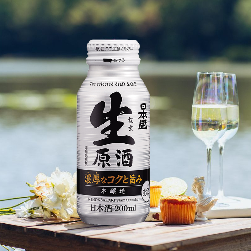 全日空 日本盛生原酒本酿造清酒 日式米酒200ml*6瓶铝罐瓶装和酒