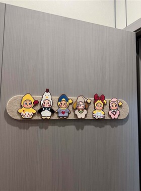 拼豆成品展示板毛毡板DIY装饰摆件免打孔门牌挂件