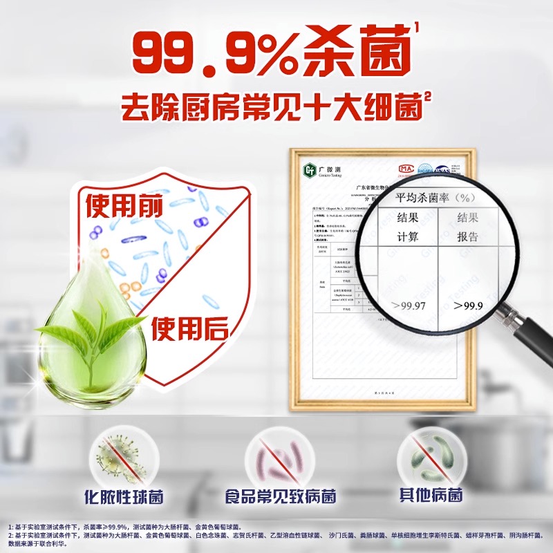 奥妙厨房重油污净厨房除菌喷雾柠檬西柚绿茶薄荷强效去油灶台清洁