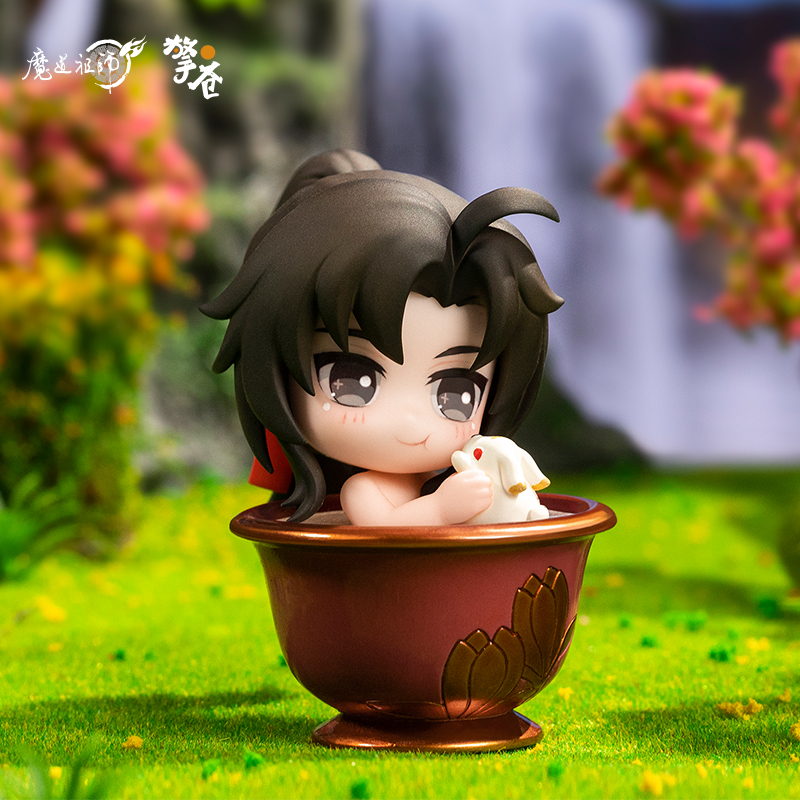 擎苍魔道祖师魏无羡蓝忘机Q版手办夏日沐歌正版动漫盲盒公仔周边-图0