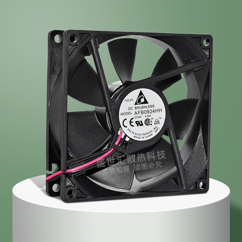 AFB0924HH台达24V 0.25A双滚珠9225变频器测速报警PWM散热风扇9CM - 图0