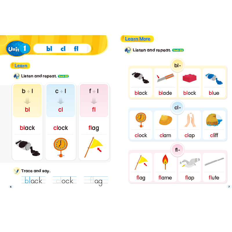 原版进口麦克森语音新版EFL Phonics 4级别 双辅音自然拼读发音 少儿英语培训教材