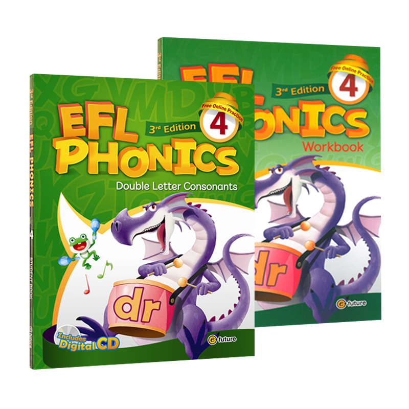 原版进口麦克森语音新版EFL Phonics 4级别 双辅音自然拼读发音 少儿英语培训教材