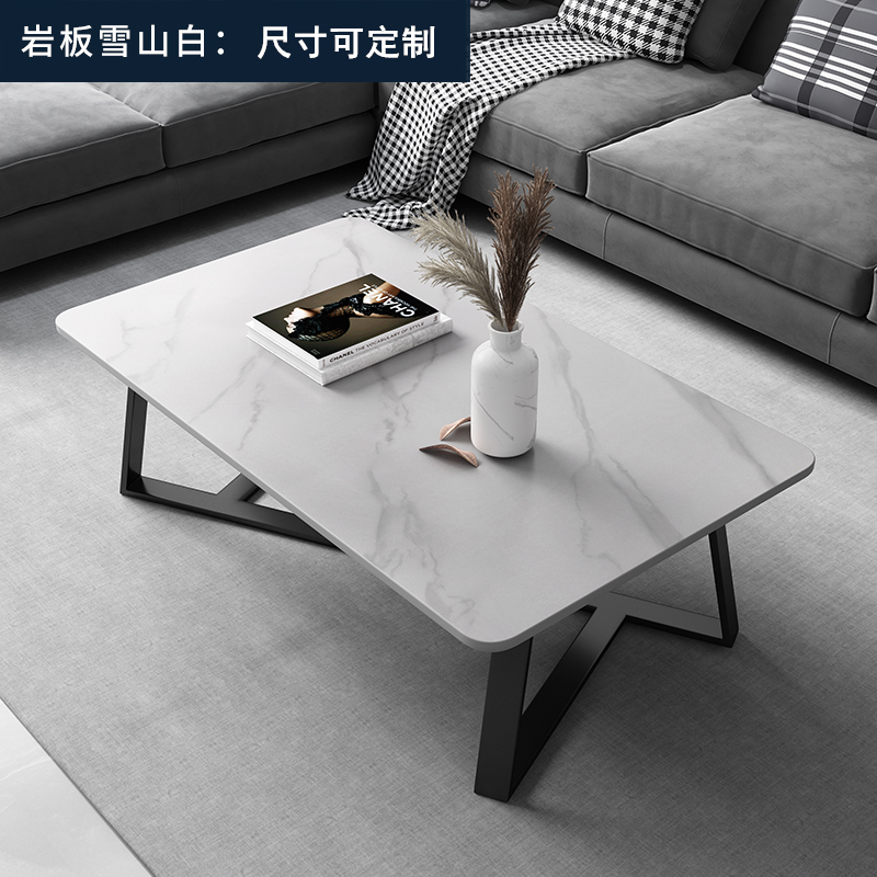 茶几架铁艺支撑脚金属桌脚桌子腿定制异型创意岩板大理石台面支架-图2