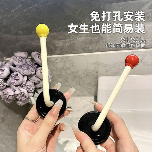 卫生间发圈发箍发绳收纳架墙上新款壁挂首饰发饰发夹皮筋头绳挂钩-图0