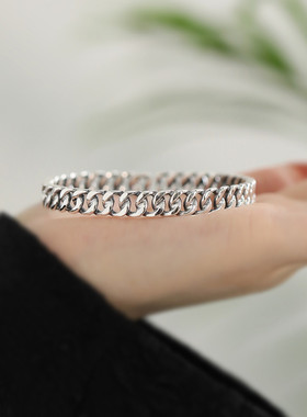 开口足银999手镯新中式