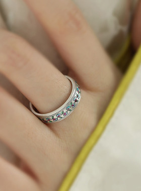 足银国风复古银杏叶子戒指女2025年小众设计民族风高级感指环饰品