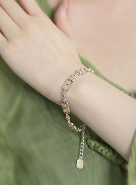 999足银如意国潮风手链手环女轻奢高级感25年开学生日礼物