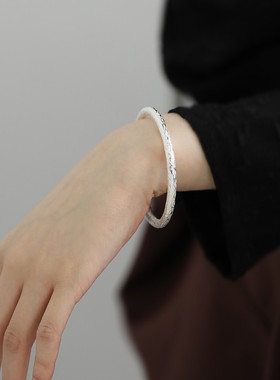 手镯足银999新中式民族风