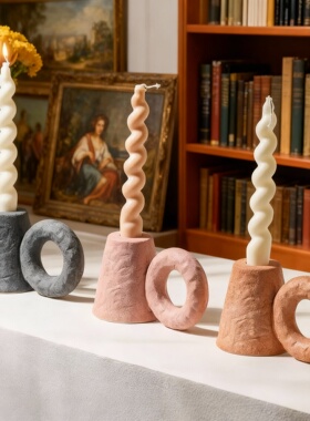 创意螺旋造型石材桌面装饰摆件