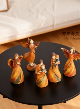 欧式天使装饰摆件守护与关爱
