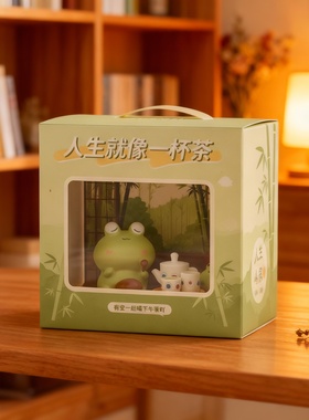 可爱青蛙茶壶茶杯套装装饰摆件