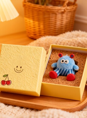 可爱卡通毛绒玩偶收纳盒装饰摆件