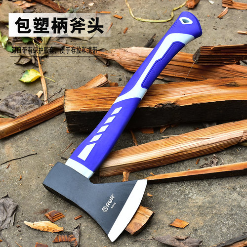 斧头家用劈柴神器精钢全钢户外砍树柴工具木工小斧子大号开山战斧 - 图0