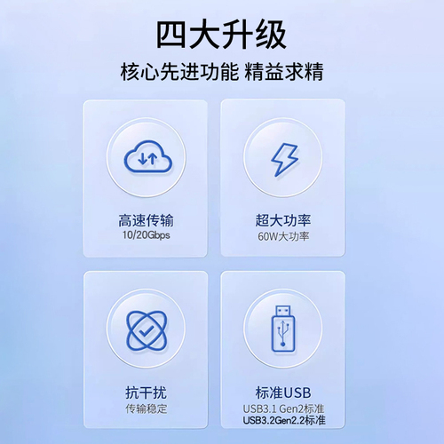 移动硬盘数据线二合一USBTypeC公对公USB32Gen22高速1020gbps数据线适用西部东芝希捷wd西数M2固态三星