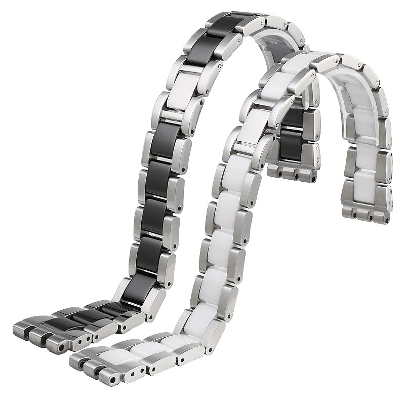 钢带适配swatch ygs749g间陶瓷表带 季娅唯配件