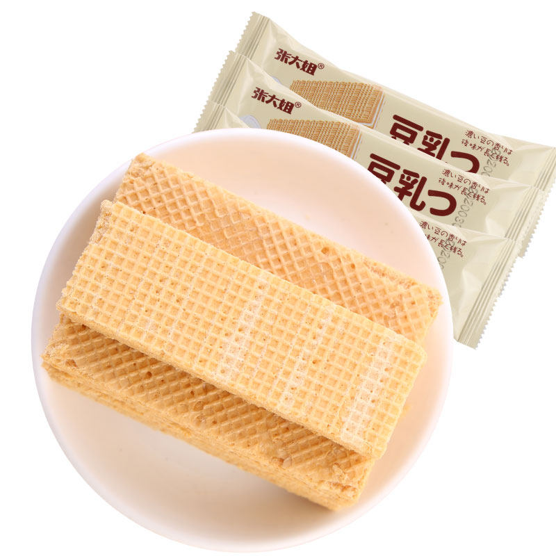 豆乳日式风味早餐代餐零食威化饼干 香食港威化饼干
