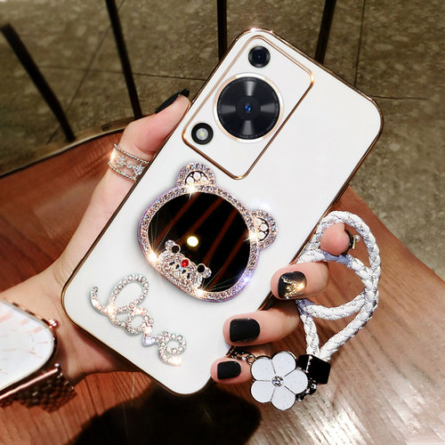 华为畅享70手机壳畅想70新款硅胶FGD一AL00保护套镶钻ALOO全包FGDAL软壳畅亨七十防摔补妆镜FGDALOO外壳女款 - 图2