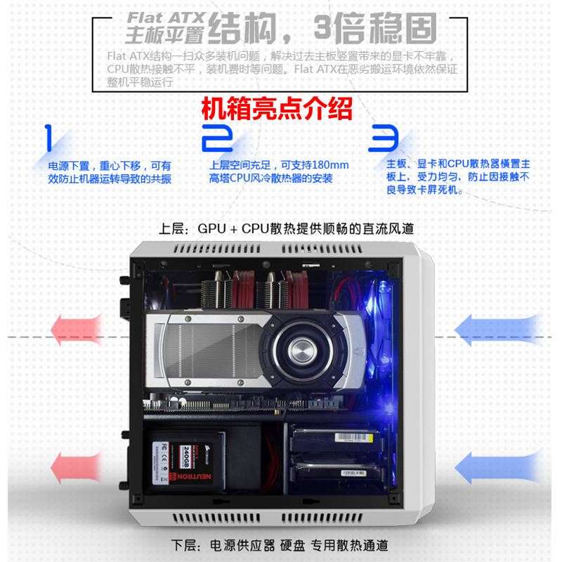 机箱小型mini电脑主机箱空diy配件个性matx紧凑2021台式组装侧透 - 图0