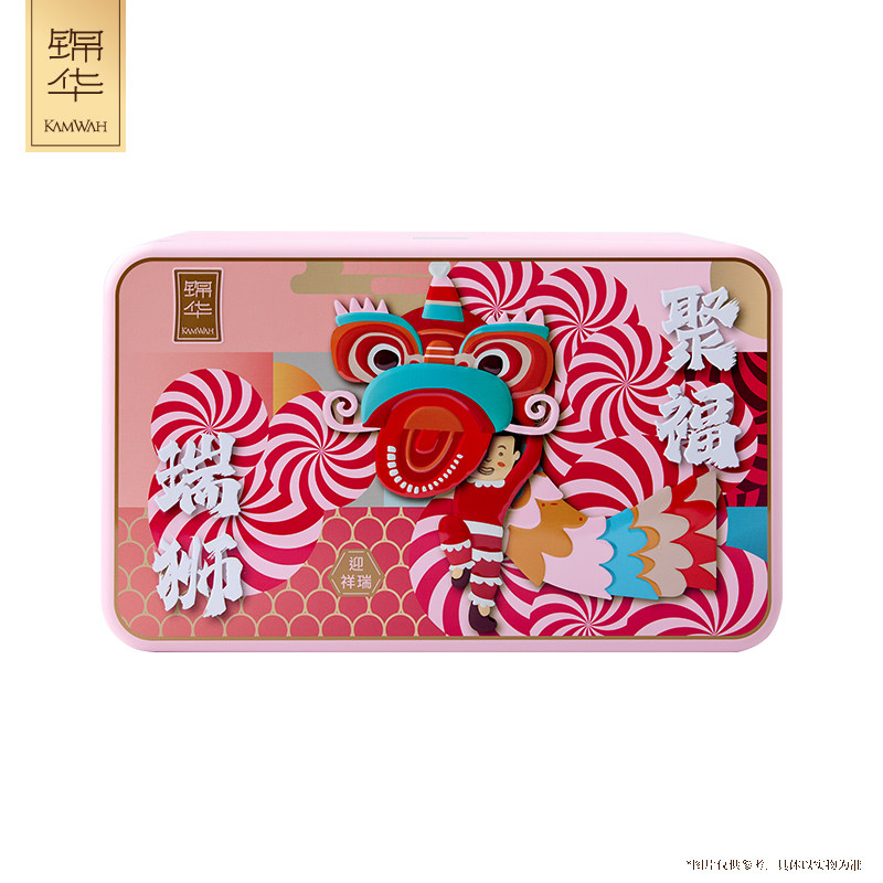 锦华糕点礼盒瑞狮贺岁蛋卷凤梨酥点心零食大礼包活动礼品年会福利,淘宝优惠券,粉丝福利购,淘宝优惠卷