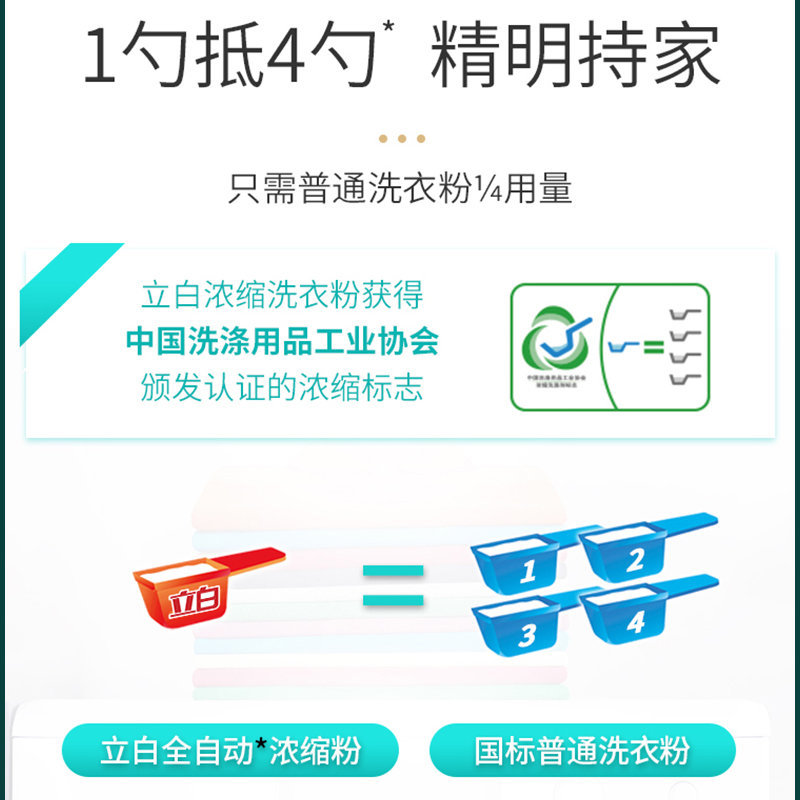 立白浓缩无磷持久包邮家庭装洗衣粉 立白岚起洗衣粉