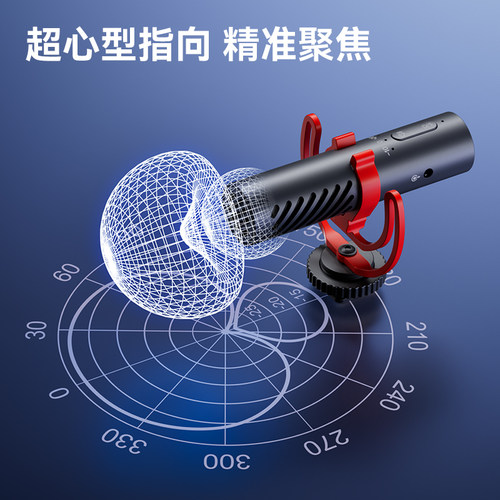 BOYA博雅MM1枪式电容麦克风 相机单反机顶AI降噪直播短视频收音麦 - 图2