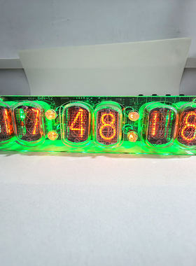 IN12辉光管时钟六位数码管复古桌面摆件创意礼物送男生礼品朋克