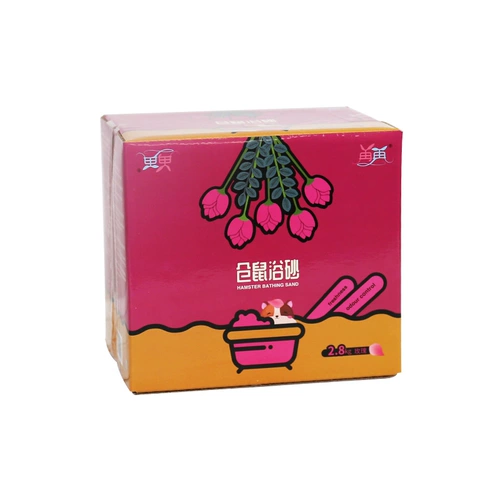 再再 Хомять ванна песчаная моча, песок, песок, один золотой шелковый медведь.