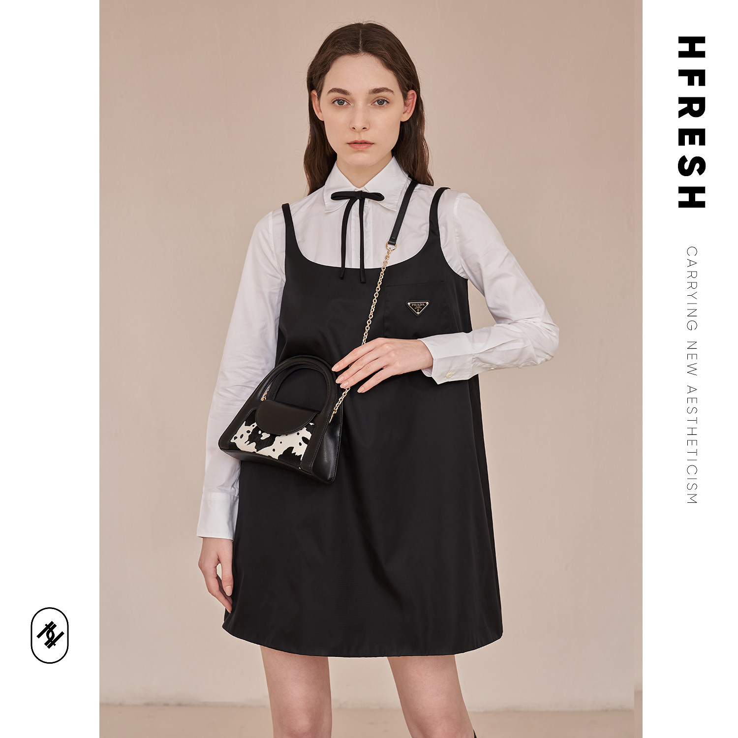 hfresh小众链条手提沙漏新款斜挎包 hfresh女士包袋