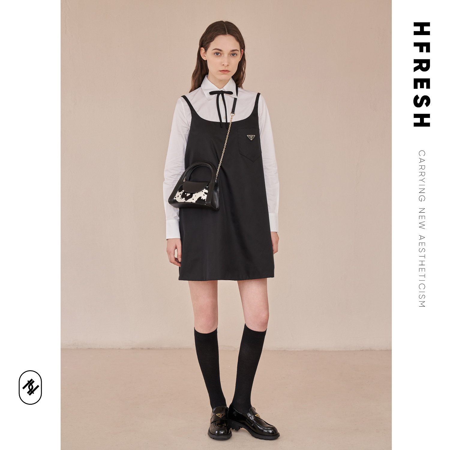 hfresh小众链条手提沙漏新款斜挎包 hfresh女士包袋