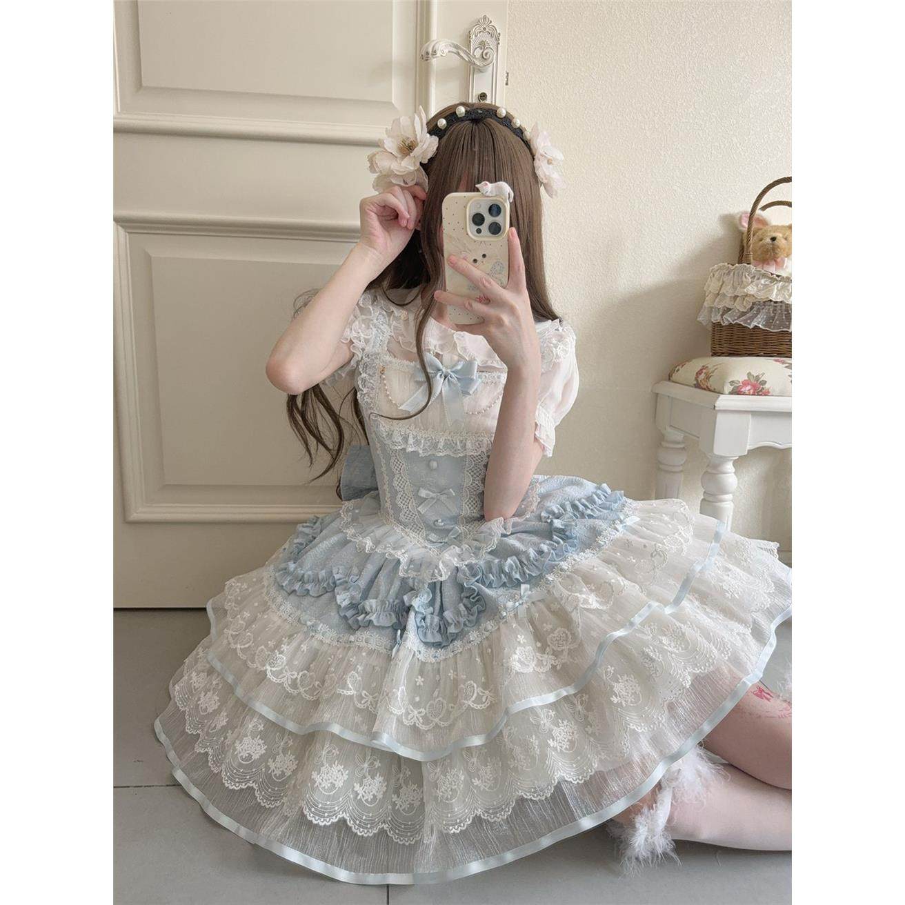 韩菇凉~原创设计Lolita洋装芭蕾风jsk吊带连衣裙夏季,淘宝优惠券,粉丝福利购,淘宝优惠卷