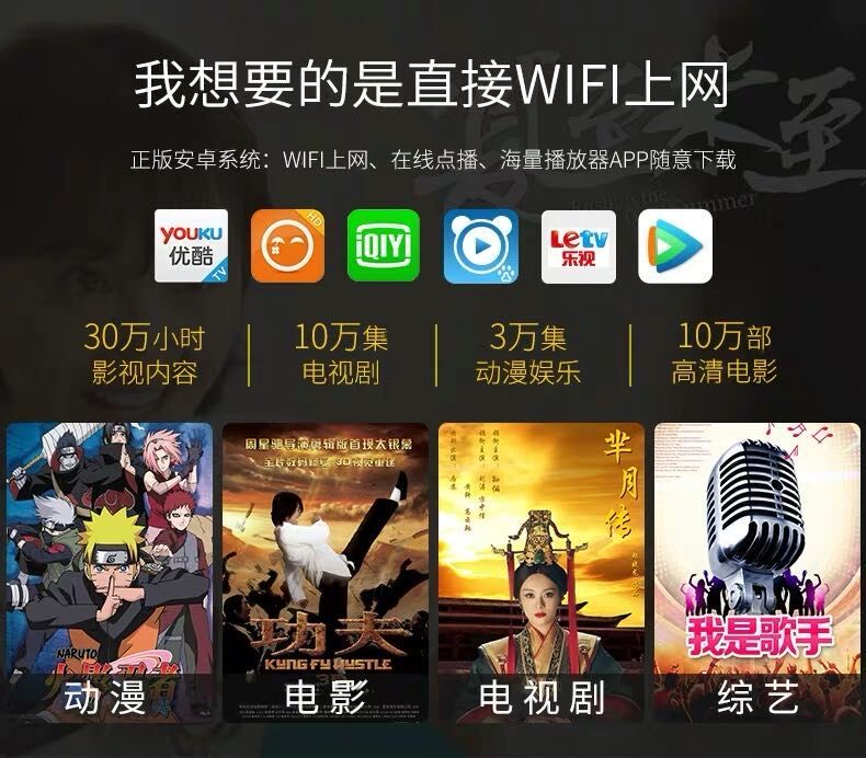 家用小型便携式高清4k无线3d投影仪 红伟数码投影机
