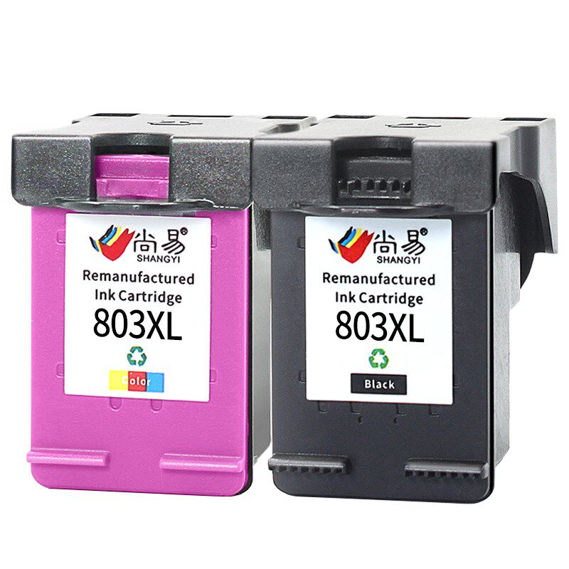 惠普彩色803黑色墨盒 红伟数码墨盒