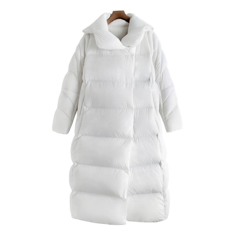 95鹅绒服【圣】高货 冬 蓬松轻盈吸磁扣95绒长款羽绒服CY363 - 图2