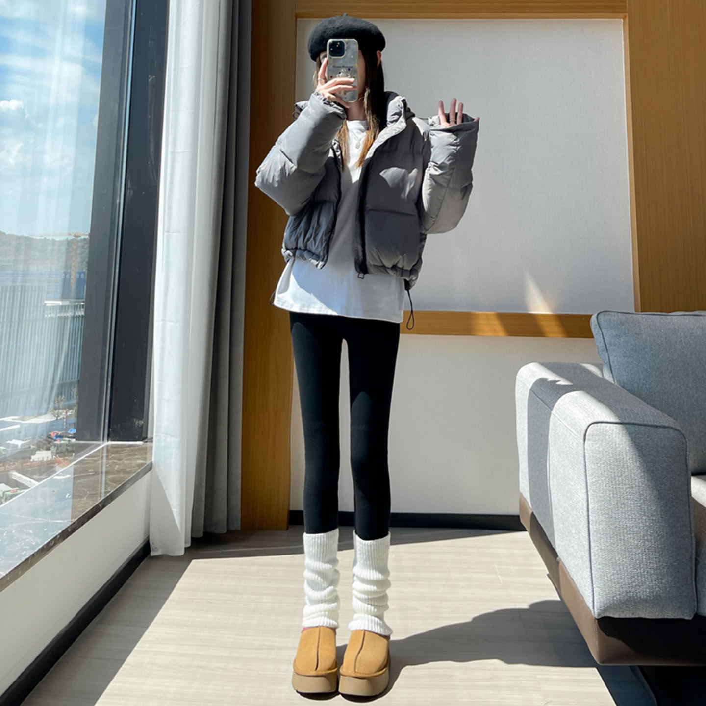 加绒加厚打底裤女秋冬高腰紧身保暖裤羊羔绒护腰护膝贴片防寒棉裤,淘宝优惠券,粉丝福利购,淘宝优惠卷