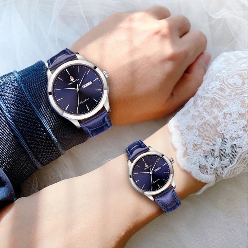 上海春蕾国款正品男女款一对手表 春蕾手表国产腕表