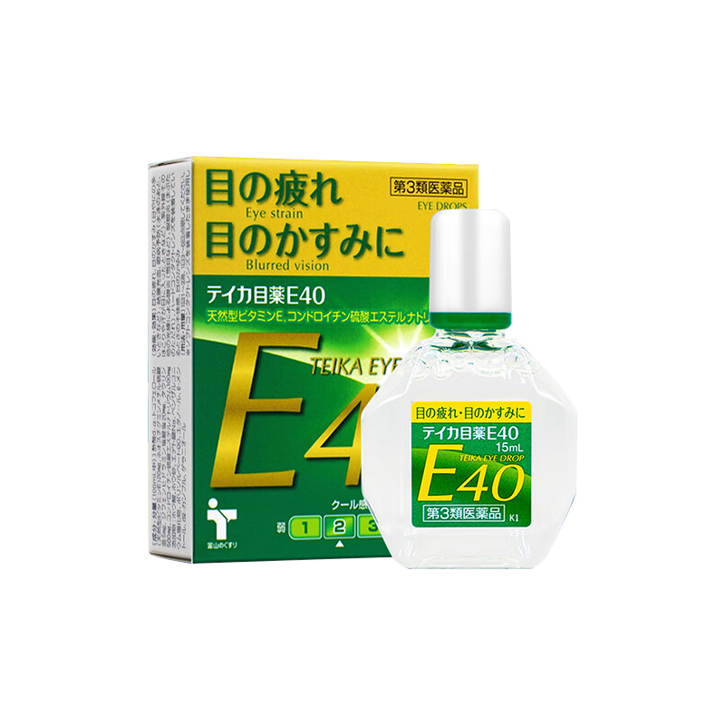 日本teika老花眼专用眼药水E40滴眼液水中老年眼睛模糊看不清重影 - 图3