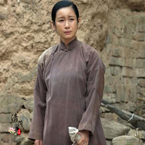 影视古装白鹿原同款古装民国女装丫鬟服村姑棉麻古装农民服演出服 - 图1