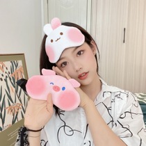 Cute tuk-faced blindfold sleep dedicated relieve eye fatigue selling mengey ice compress child genders male and female