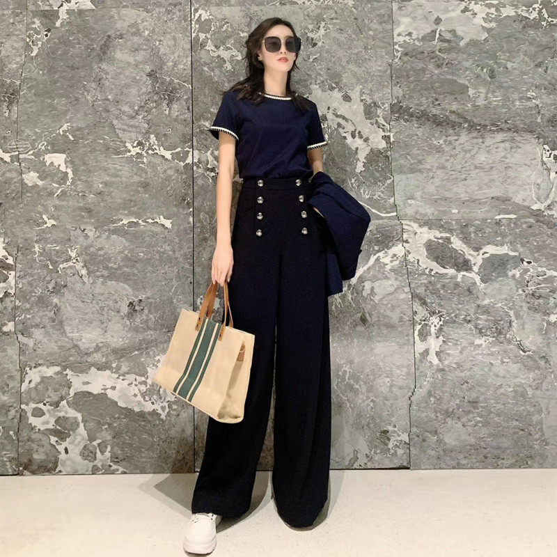 阿玛施旗舰店官网正品2020阔腿裤 范芙熙休闲裤