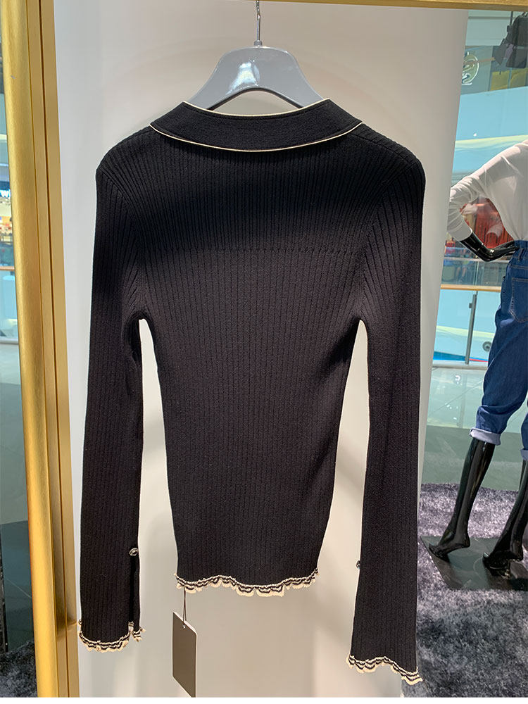 阿玛施旗舰店官网正品2020秋季毛衣 范芙熙毛针织衫