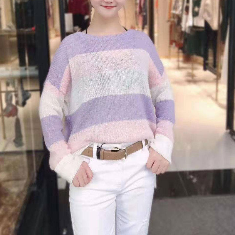 阿玛施旗舰店官网正品2020秋季毛衣 范芙熙毛针织衫