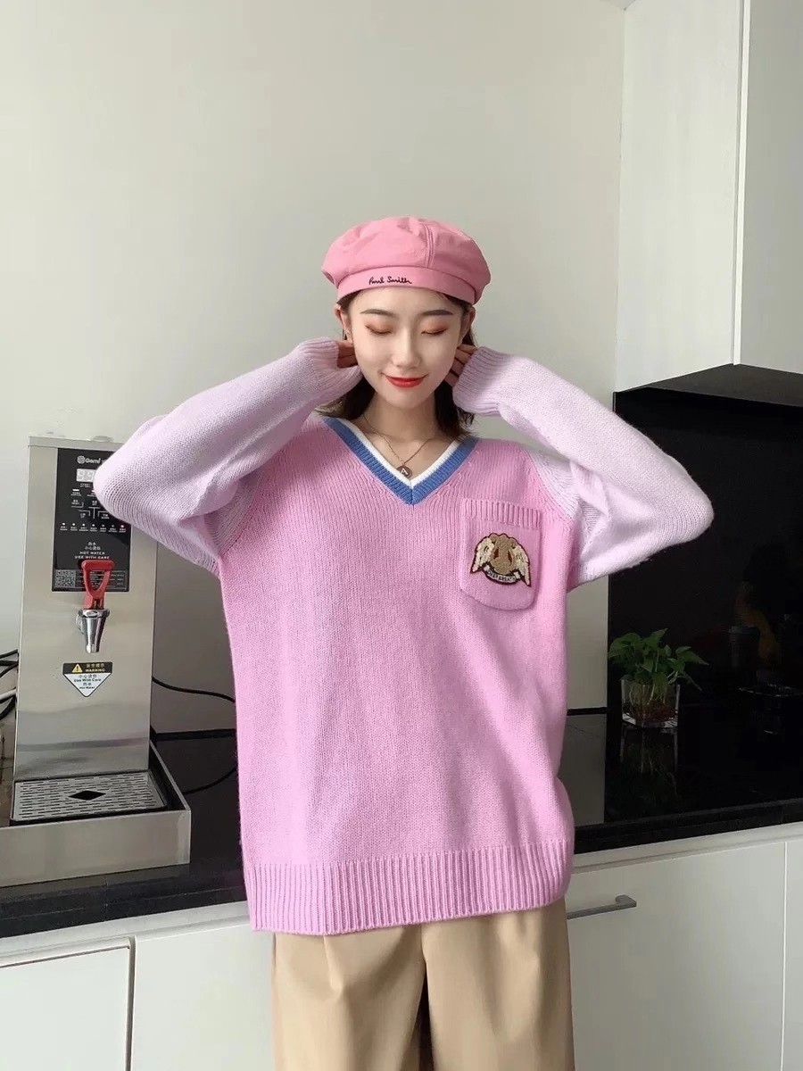 阿玛施旗舰店官网2020秋新款针织衫 范芙熙毛衣