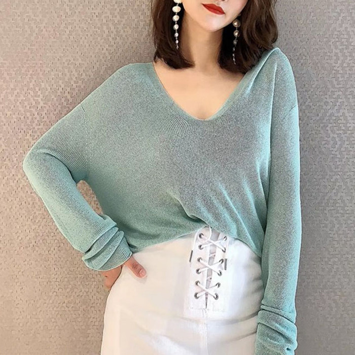 阿玛施旗舰店官网2020夏新款针织衫 范芙熙毛针织衫