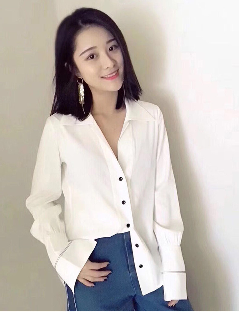 阿玛施旗舰店官网正品2020夏季衬衫 范芙熙衬衫