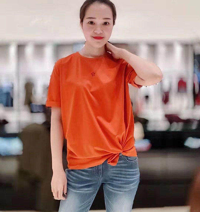 阿玛施官网旗舰店2020夏新款女t恤 范芙熙T恤