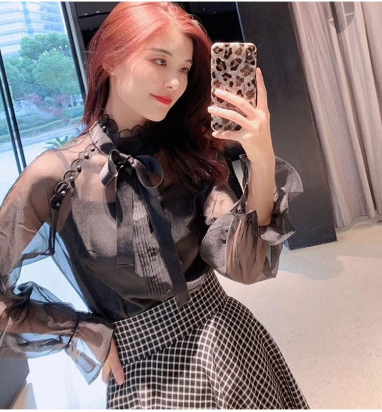  范芙熙蕾丝衫/雪纺衫