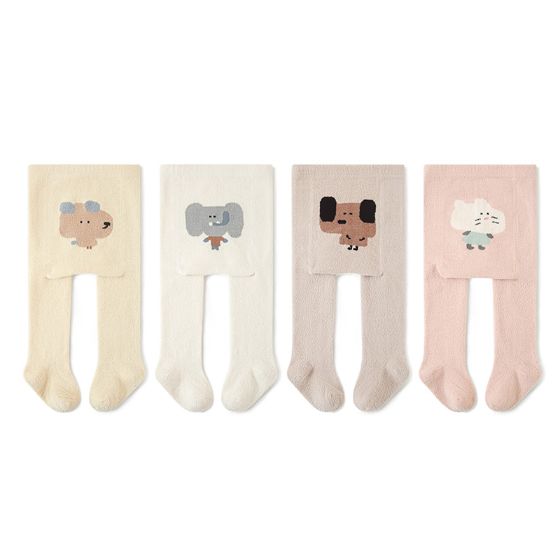 宝宝打底裤秋冬季加厚加绒保暖婴儿童大PP不勒连裤袜幼儿连体袜子 - 图3