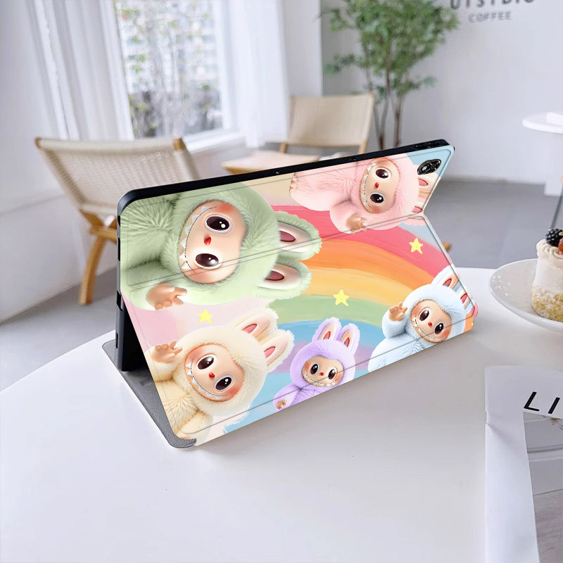 labubu小米平板8/7Pro保护壳11.2英寸保护套红米redmiM7卡通硅胶适用6SPro12.4寸防摔6Pro全包皮套11寸带支架 - 图1