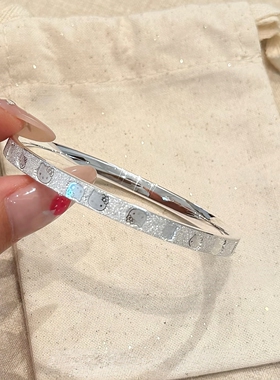 甜美KT猫磨砂实心闭口手镯女